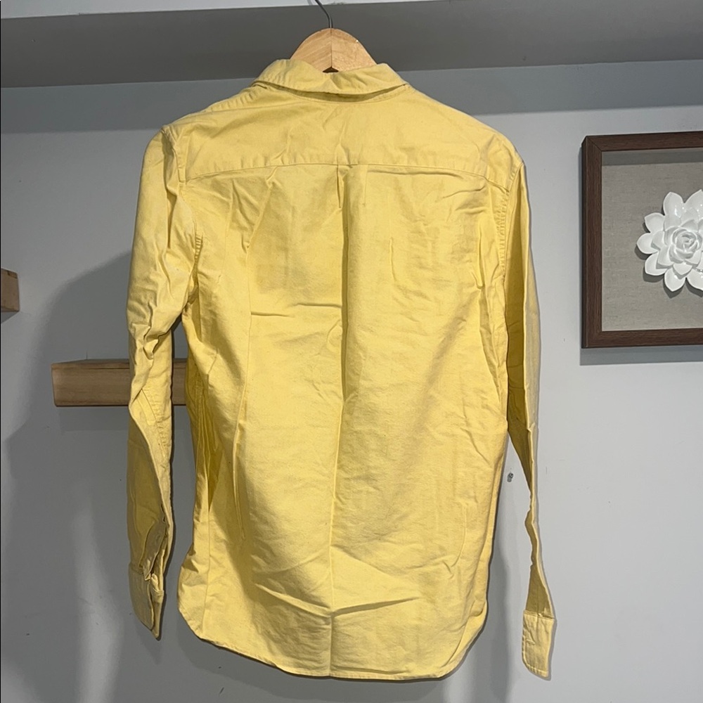 Vintage j. Crew yellow 100% cotton Men's shirt - Picture 3 of 5